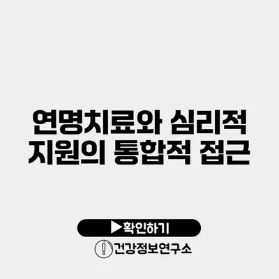 연명치료와 심리적 지원의 통합적 접근