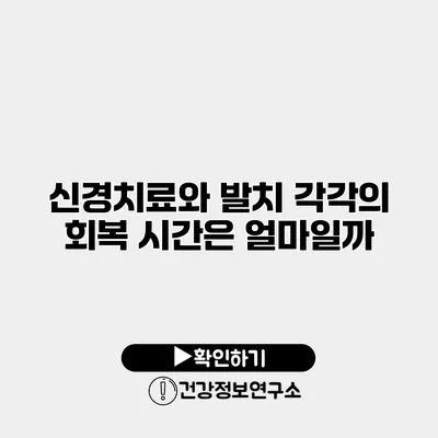 신경치료와 발치 각각의 회복 시간은 얼마일까?