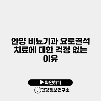 안양 비뇨기과 요로결석 치료에 대한 걱정 없는 이유