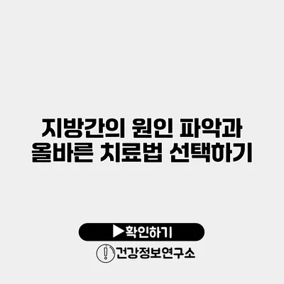 지방간의 원인 파악과 올바른 치료법 선택하기